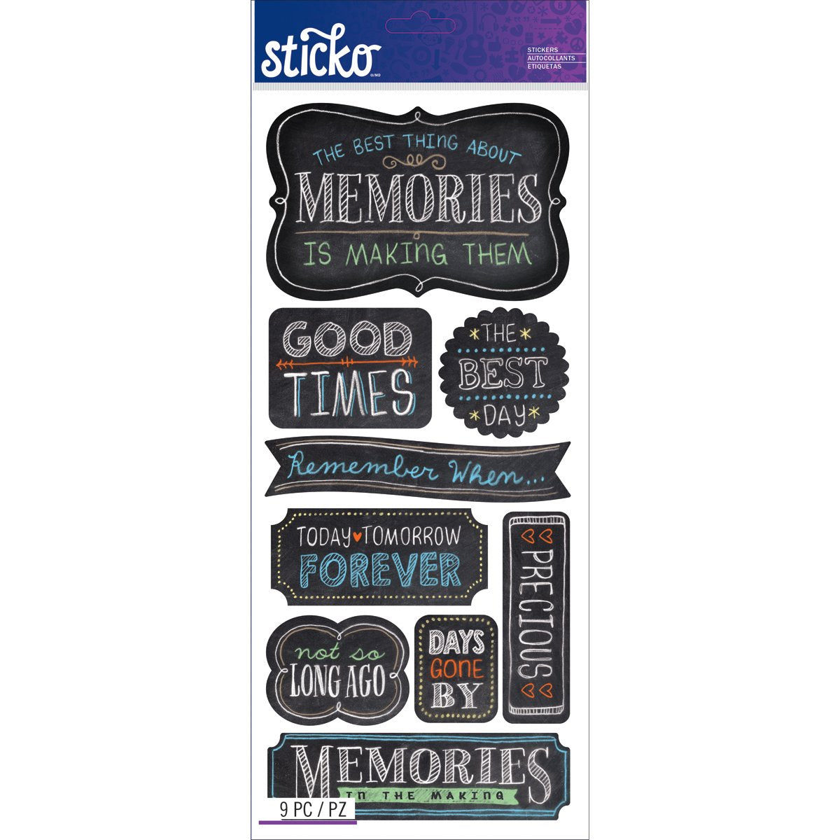 Memories Chalk Words Sticko – EK Success