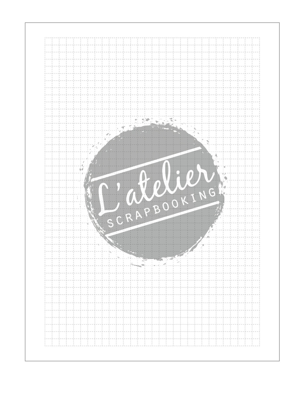 Hoja de Cuadros Carta – L'atelier Scrapbooking