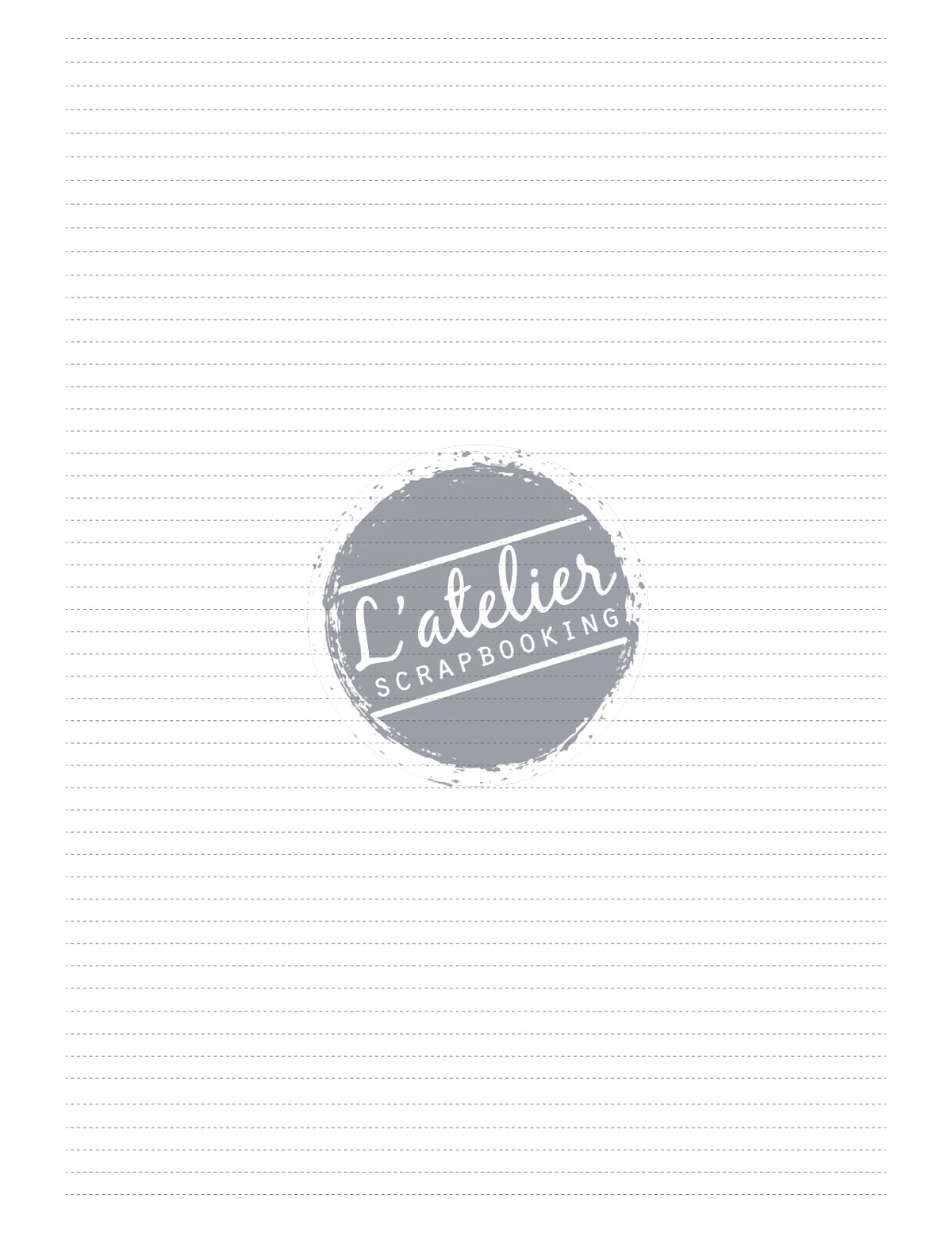 Hoja de Rayas Carta – L'atelier Scrapbooking