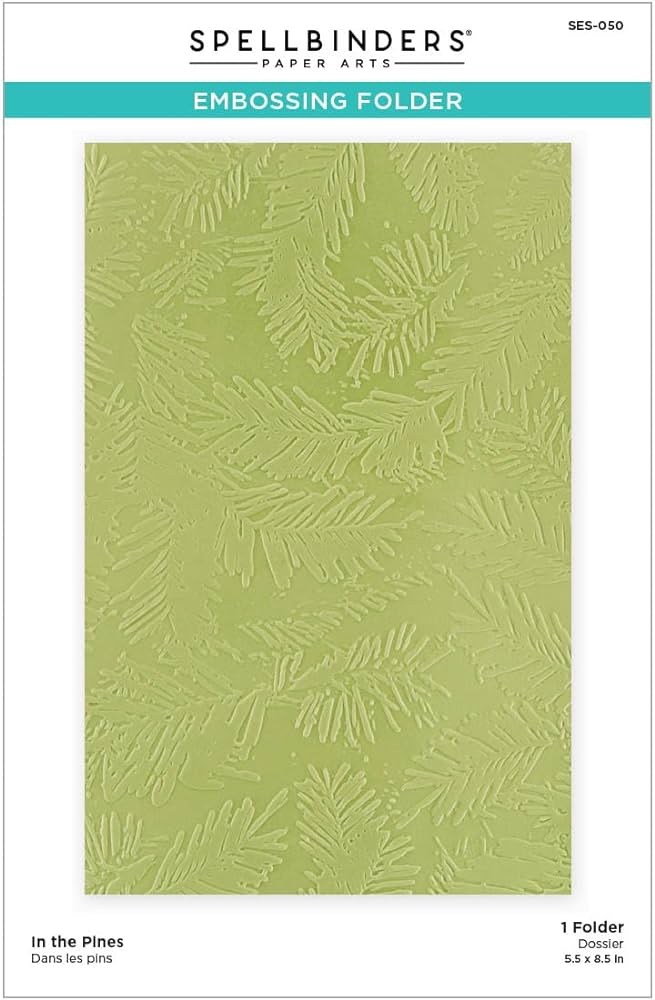 In the Pines Embossing Folder – L'atelier Scrapbooking