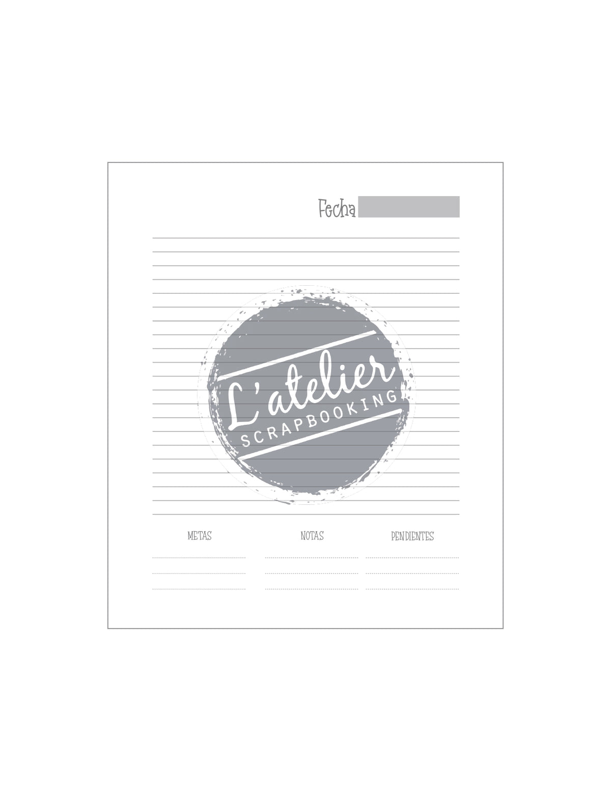 Planner Mediano – L'atelier Scrapbooking