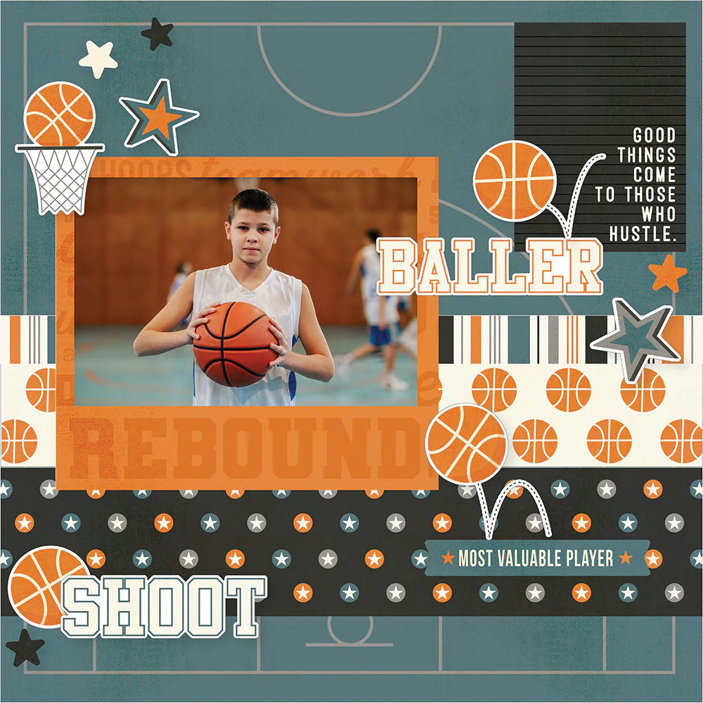 Basketball Paper Pad – Simple Stories (imagen 2)