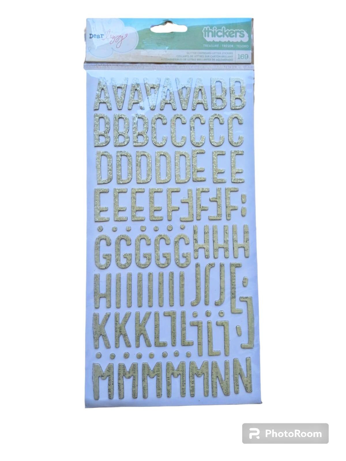 ABC Treasure Glitter White – American Crafts
