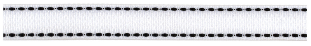 White Stitches Black Ribbon – American Crafts