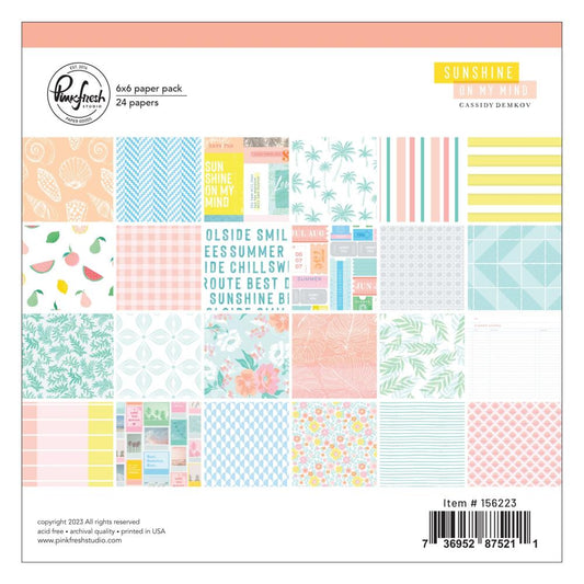 Sunshine On My Mind Paper Pad 6" – L'atelier Scrapbooking