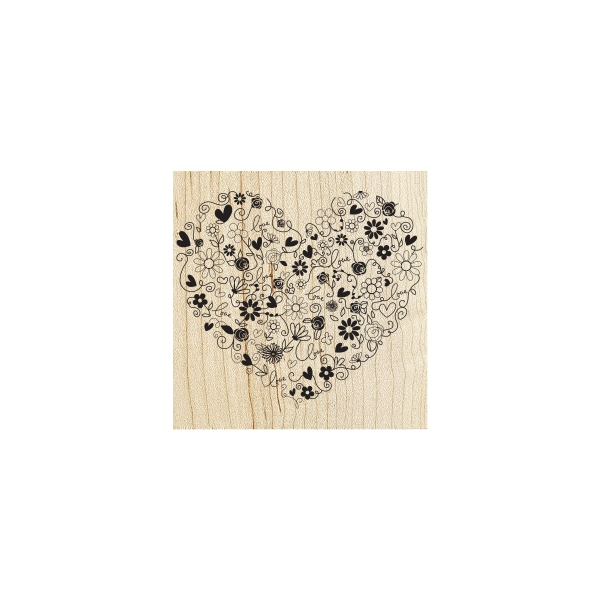 Corazón Primavera Stamp – Diverstamp