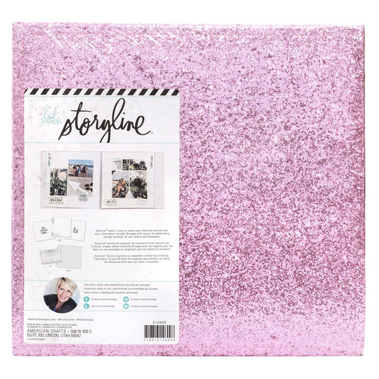 Pink Glitter Storyline Scrapbooking Album – American Crafts