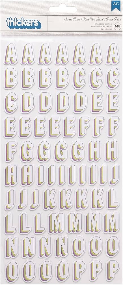 ABC White Sweet Rush – American Crafts