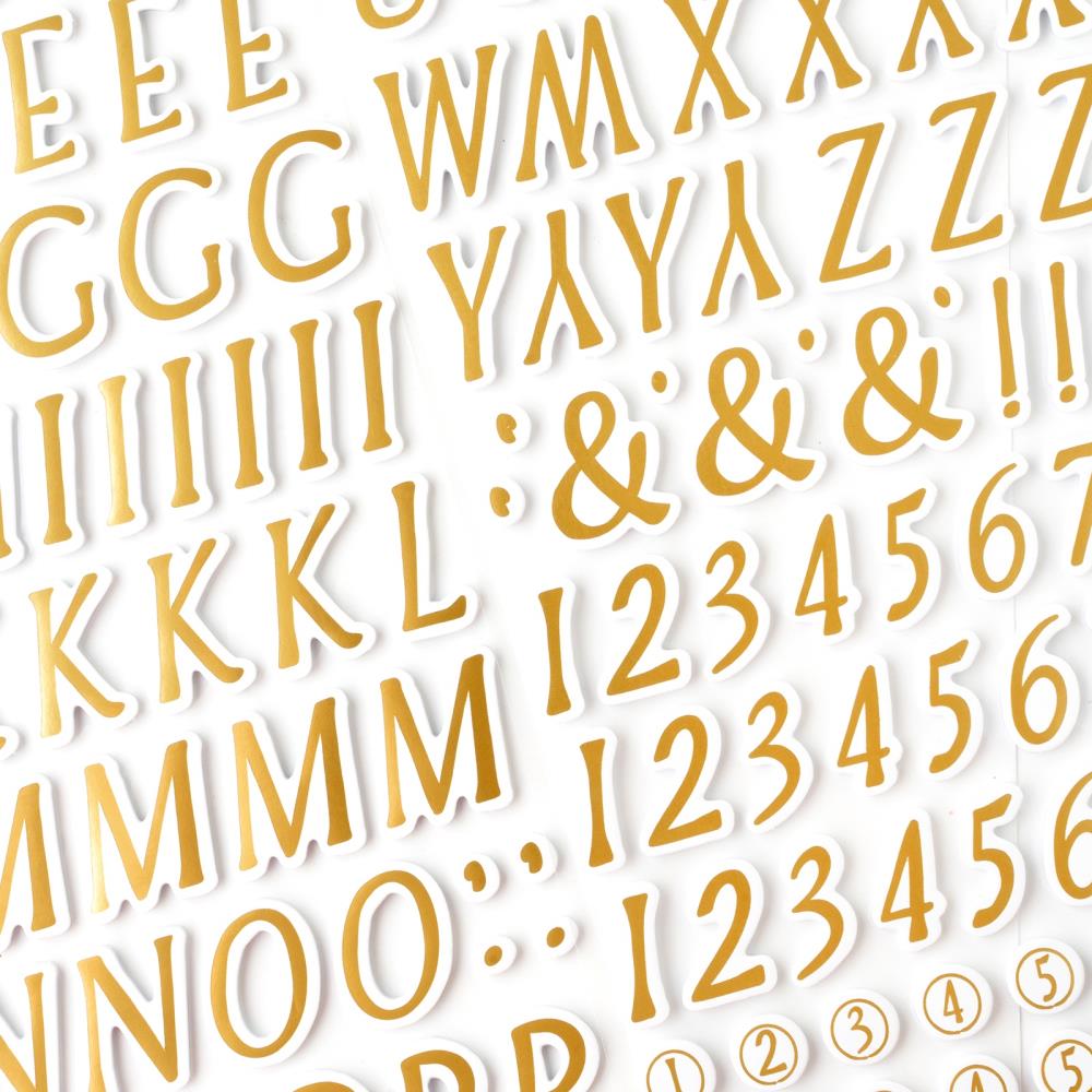 ABC Foam Gold Perfect Match – American Crafts (imagen 2)