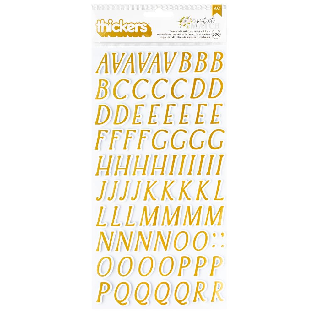 ABC Foam Gold Perfect Match – American Crafts