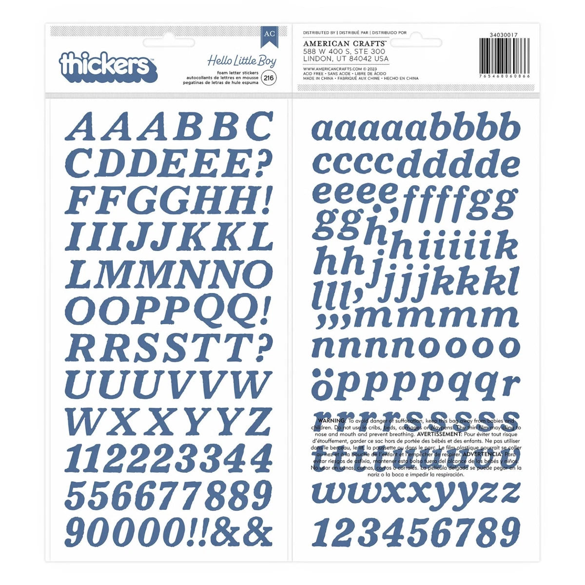 Blue Hello Boy – American Crafts