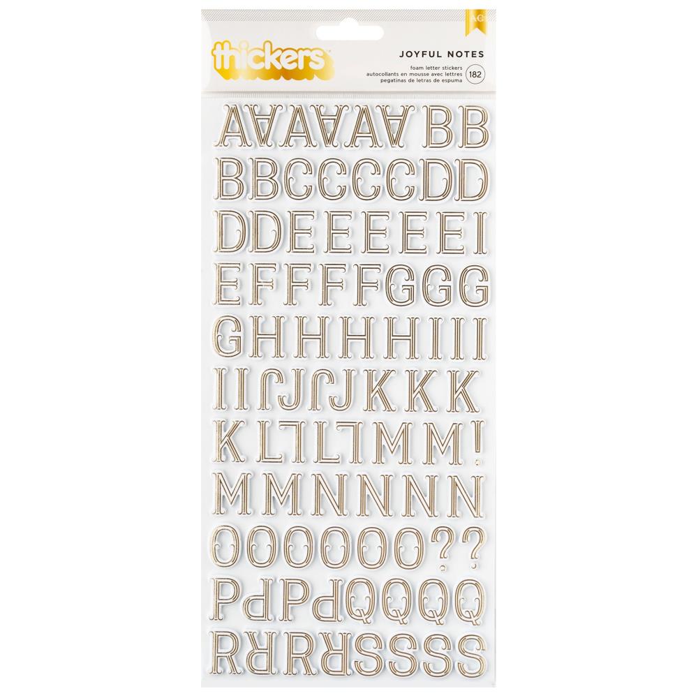 ABC Foam Gold Joyful Notes – American Crafts