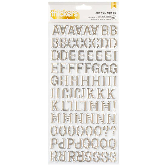 ABC Foam Gold Joyful Notes – American Crafts