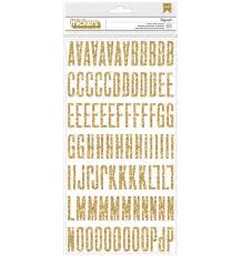 ABC Fitzgerald Gold Glitter – American Crafts