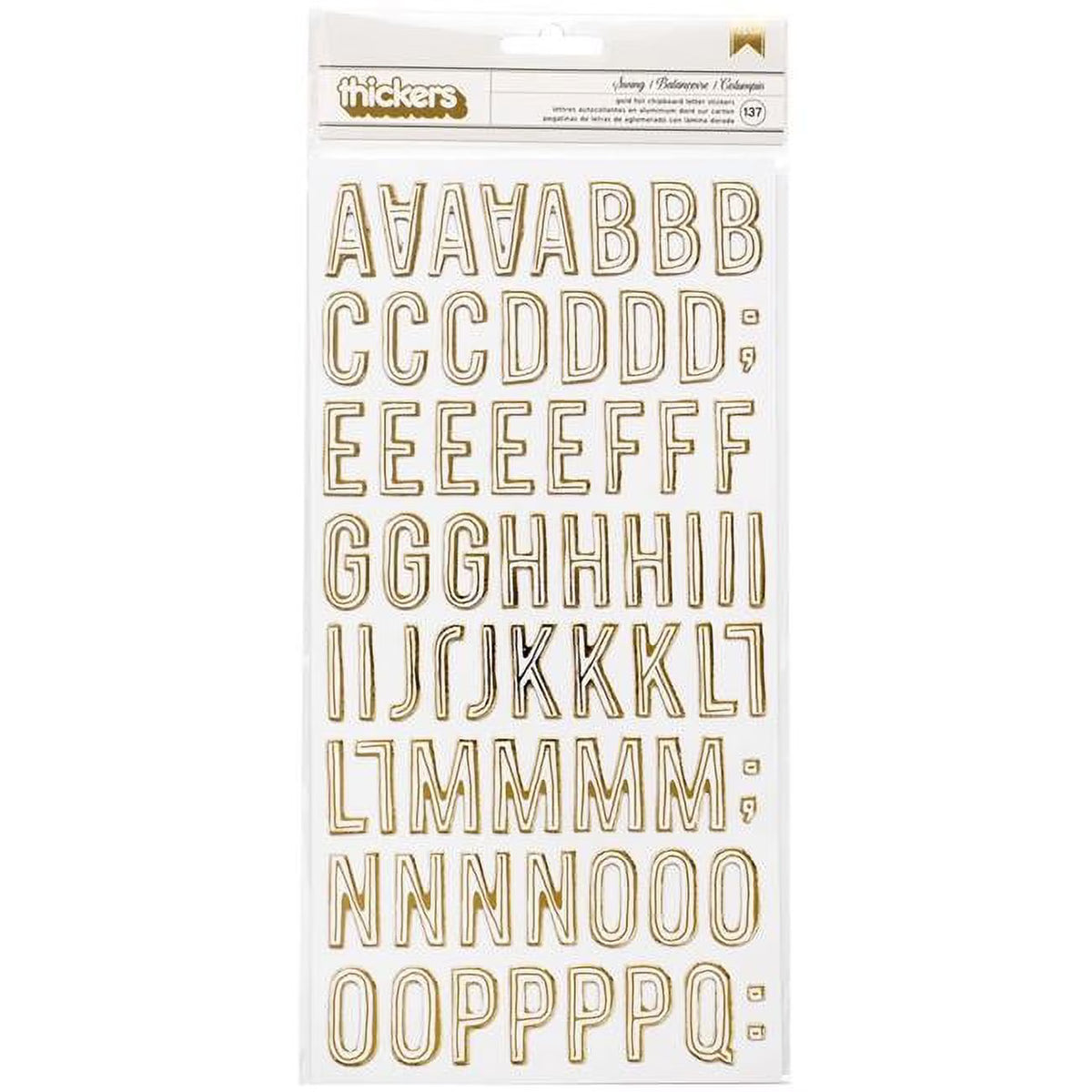 ABC Gold Foiled Swing – American Crafts