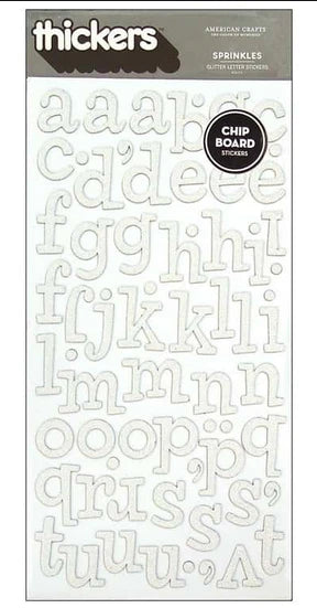 ABC Sprinkles White – American Crafts