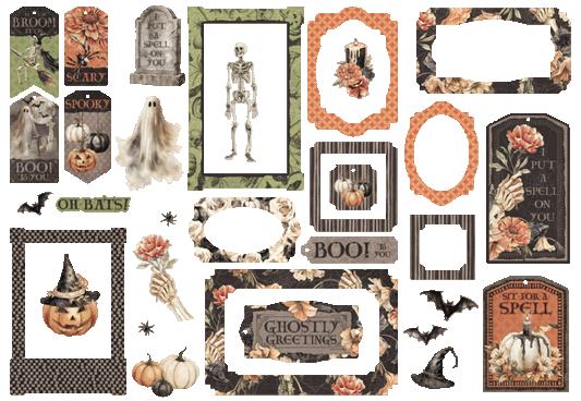 Ghostly Greetings Ephemera – Graphic 45