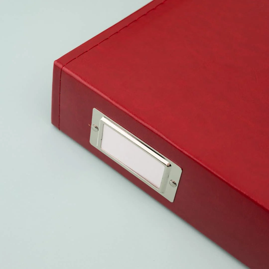 Real Red Leather Scrapbooking Album – American Crafts (imagen 2)