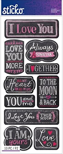 I Love You Chalk Words Sticko – EK Success