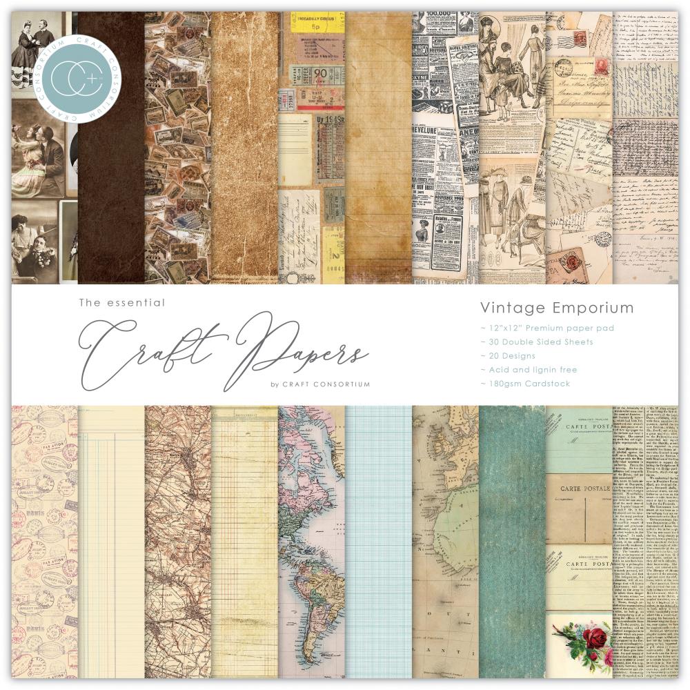 Vintage Emporium Paper Pad – L'atelier Scrapbooking