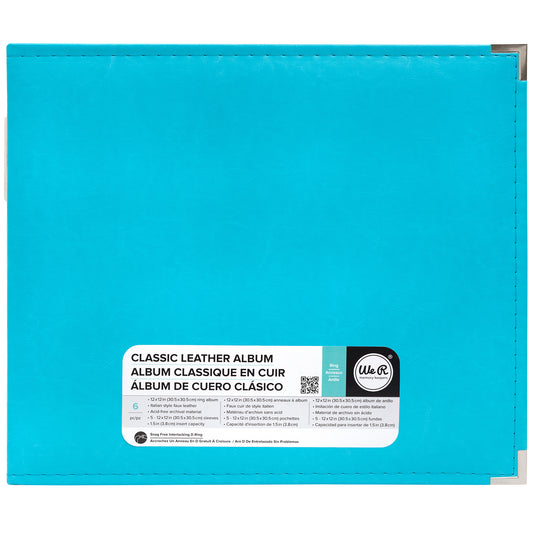Aqua Leather Scrapbooking Album – American Crafts