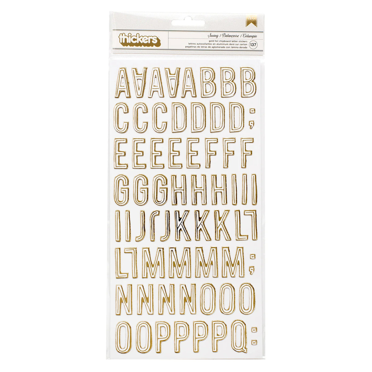 ABC Maggie Gold – American Crafts