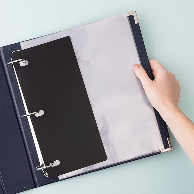 Navy Leather Scrapbooking Album – American Crafts (imagen 5)
