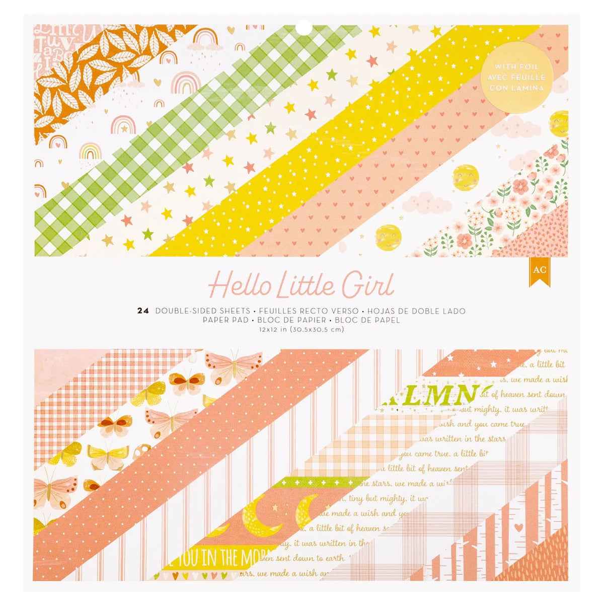 Hello Little Girl Paper Pad – American Crafts