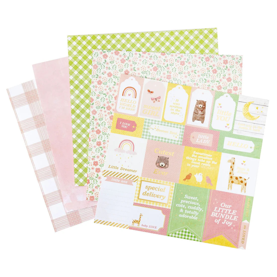 Hello Little Girl Paper Pad – American Crafts (imagen 3)