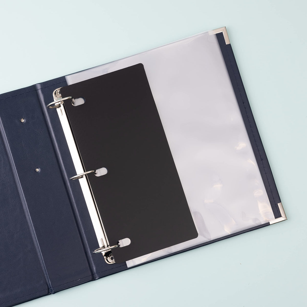 Black Leather Scrapbooking Album – American Crafts (imagen 2)