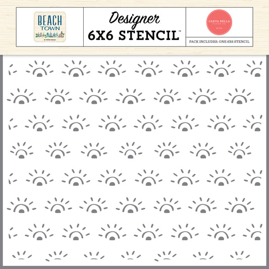 Sunset Sun Stencil – Carta Bella