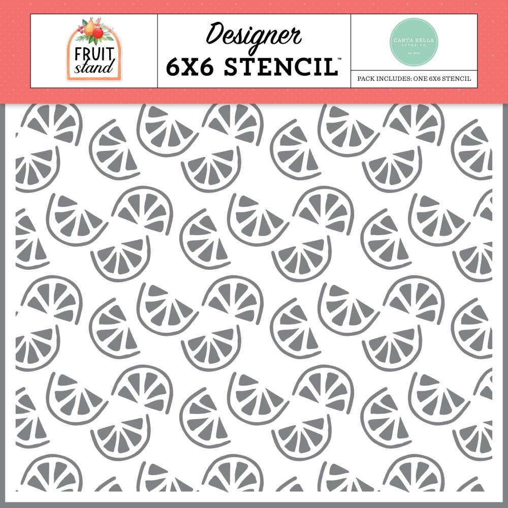 Freshly Sliced Fruit Stencil – Carta Bella