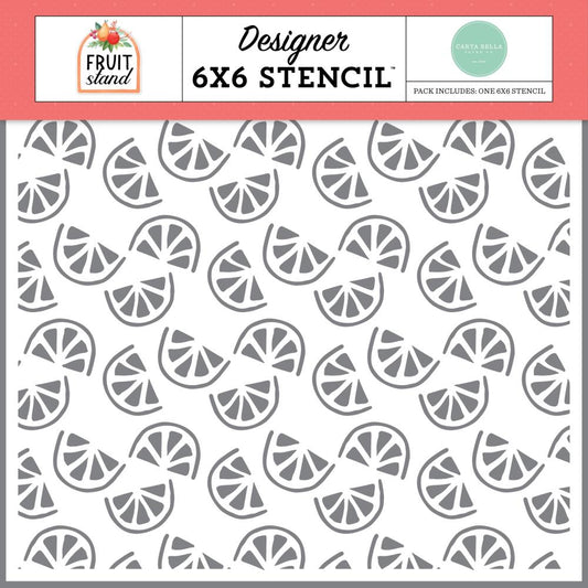 Freshly Sliced Fruit Stencil – Carta Bella