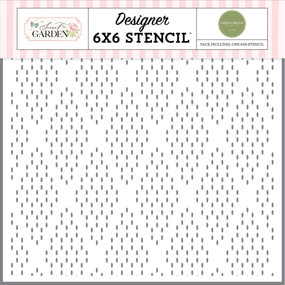 Dashing Diamonds Stencil – Carta Bella