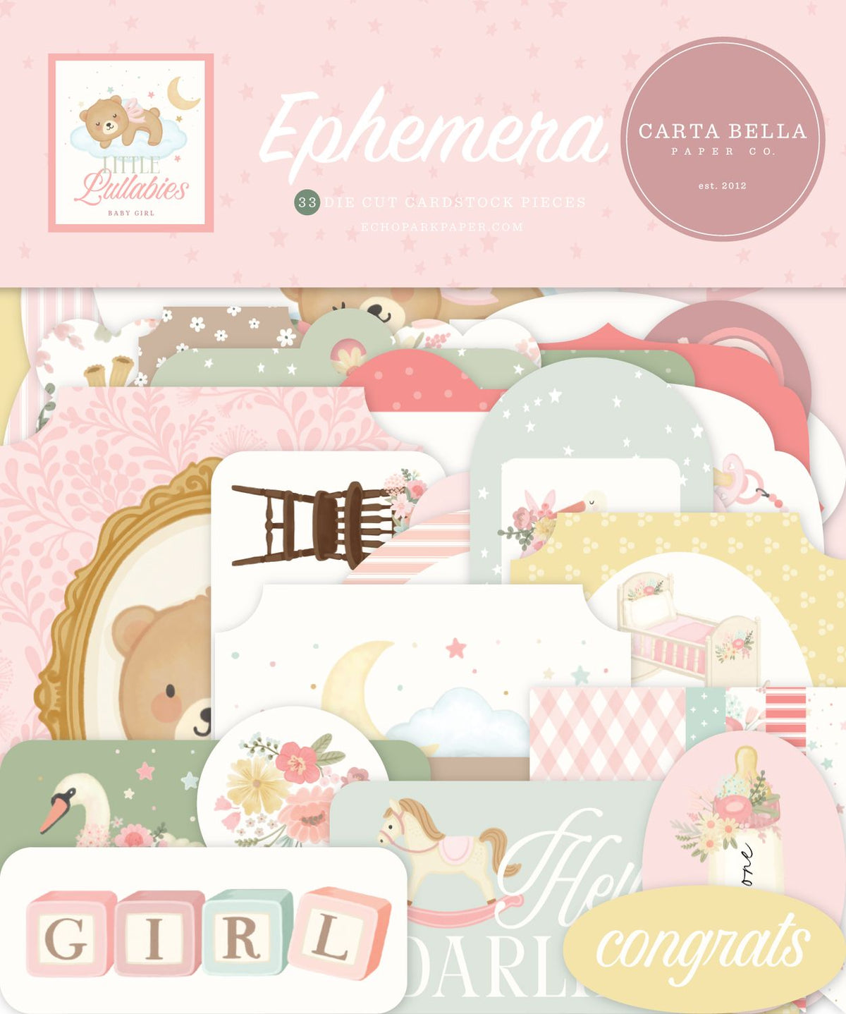 Little Lullabies Girl Ephemera – Carta Bella