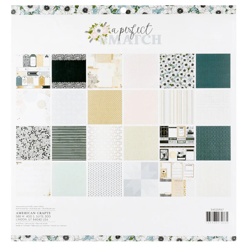 A Perfect Match Paper Pad – American Crafts (imagen 3)