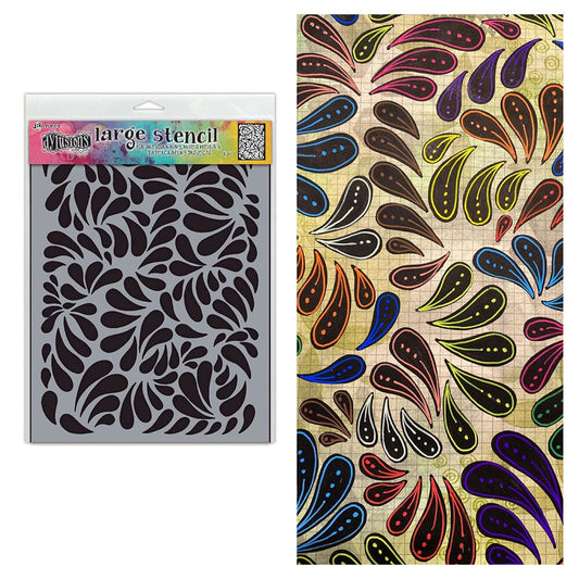 Brush Strokes Large Stencil – L'atelier Scrapbooking
