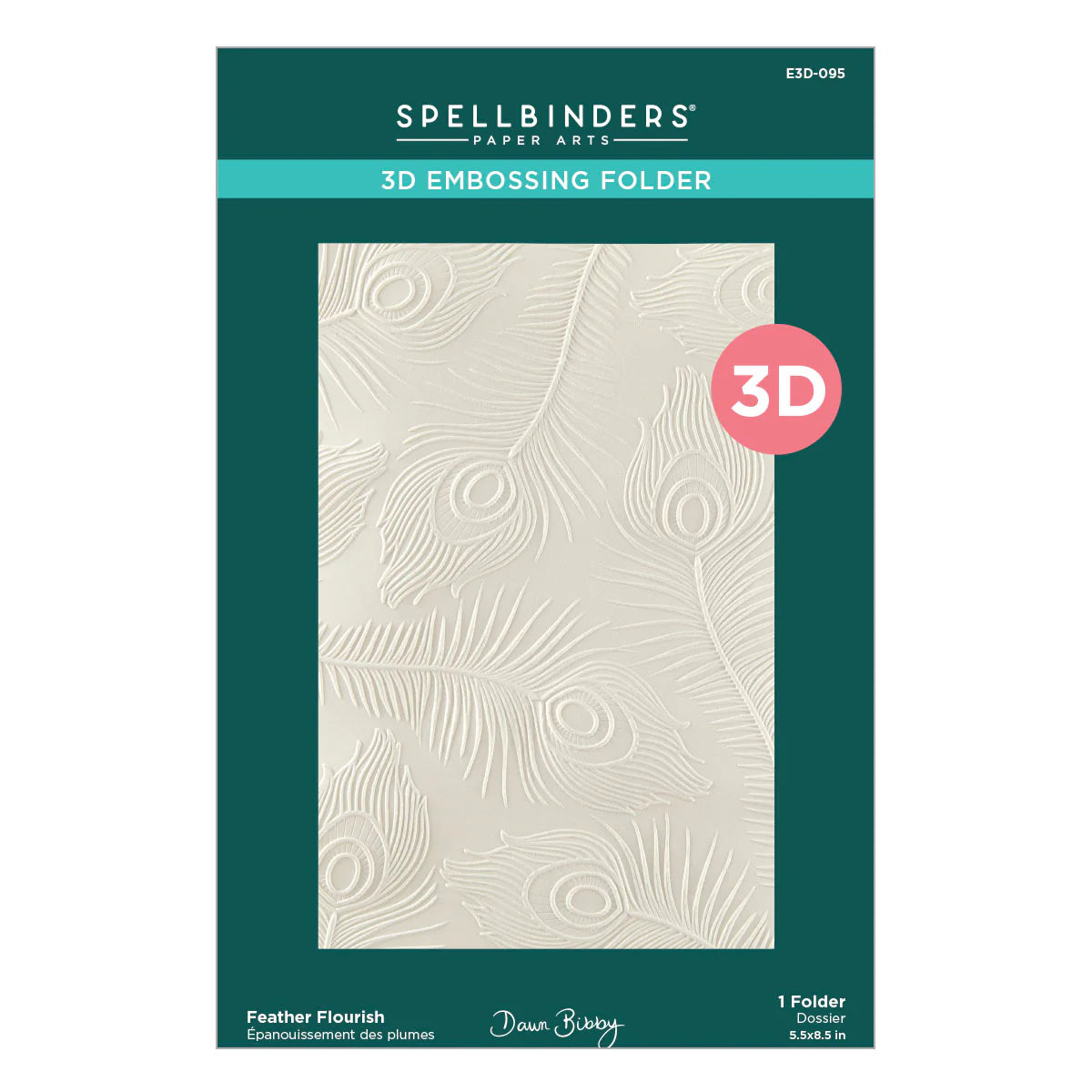 Feather Flourish Embossing Folder