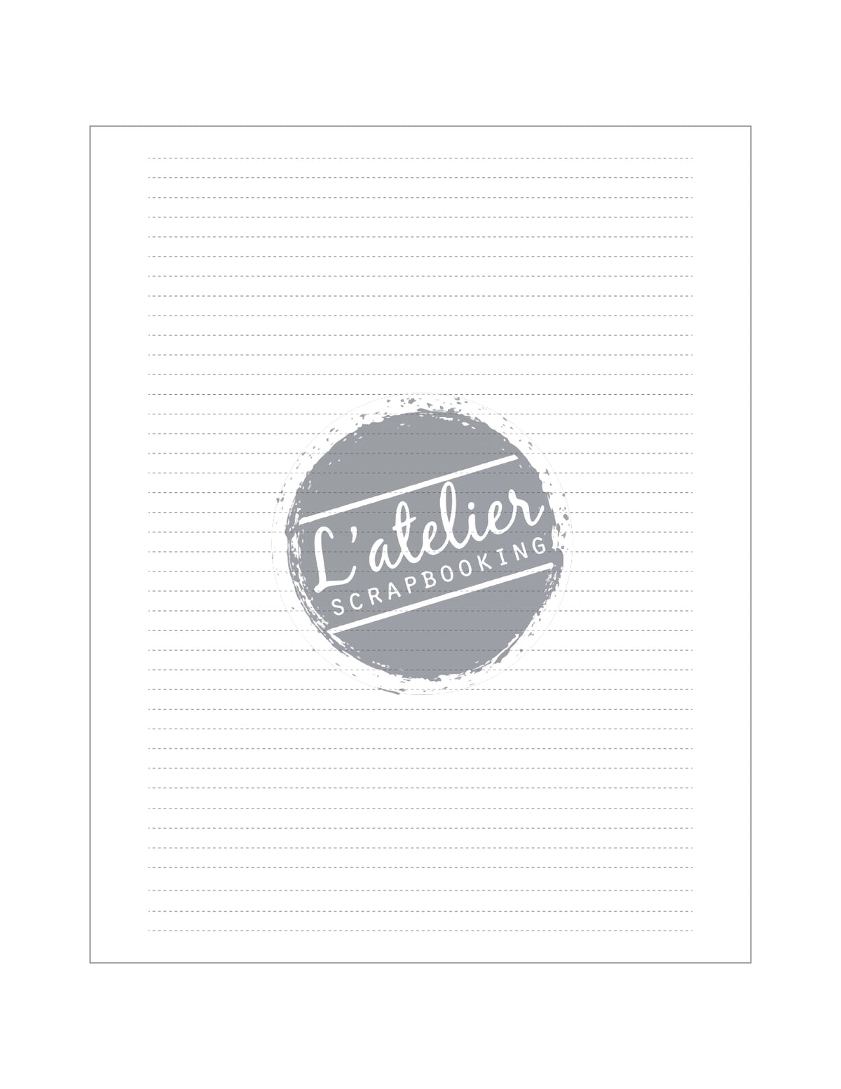 Hoja de Rayas 18 X 24 Cm – L'atelier Scrapbooking