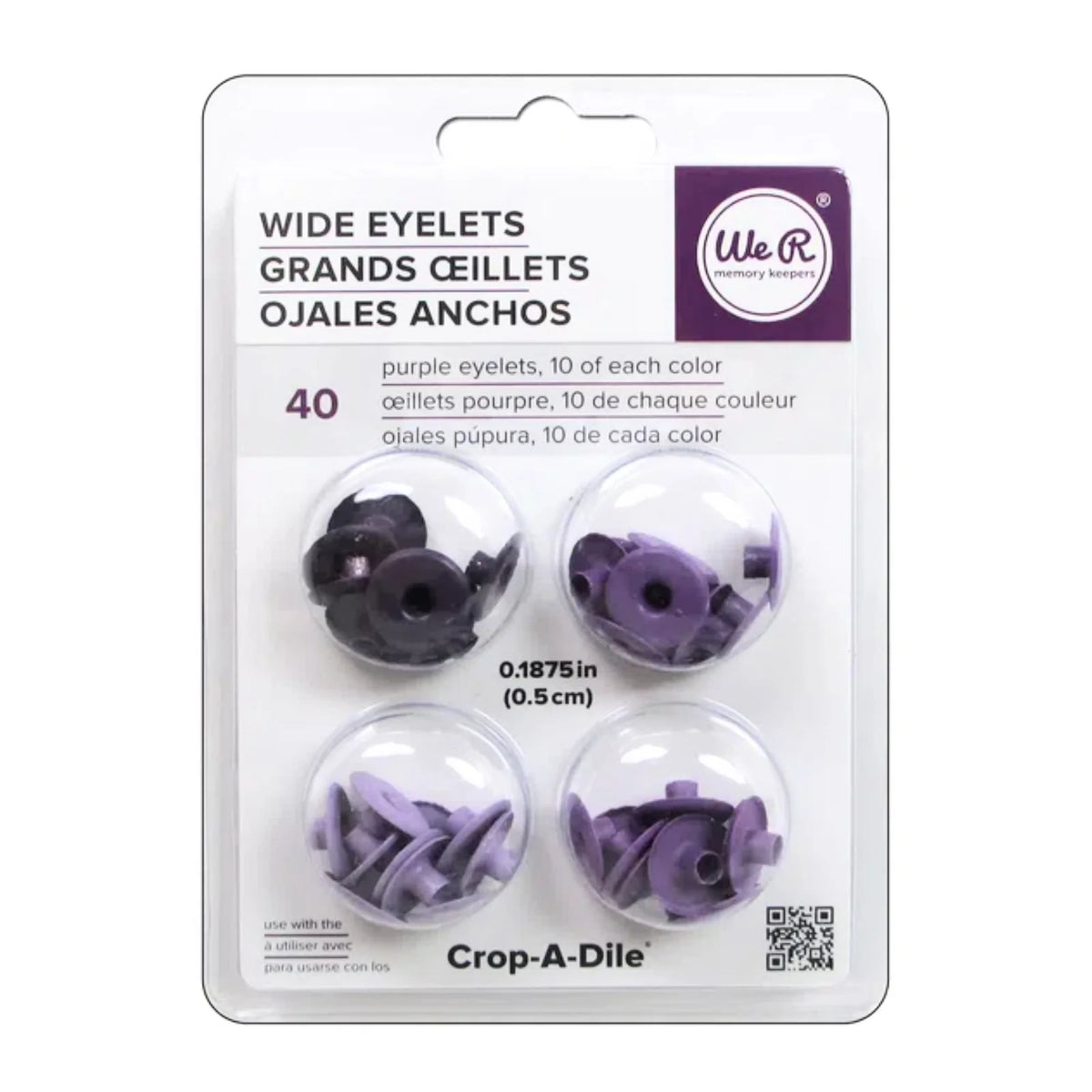 Wide Eyelets Purple WRMK – We R Memory Keepers