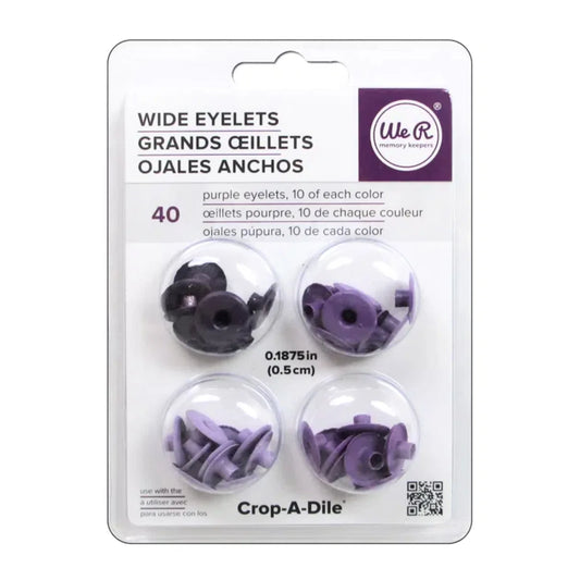 Wide Eyelets Purple WRMK – We R Memory Keepers