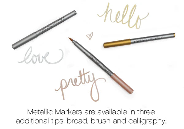 Metallic Marker Broad Point – American Crafts (imagen 2)