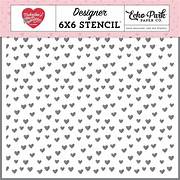 Bubbly Hearts Stencil – Echo Park