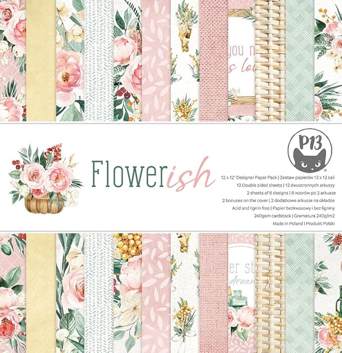 Flowerish Double Sided Paper Pad – L'atelier Scrapbooking