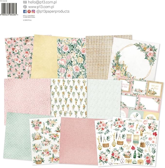 Flowerish Double Sided Paper Pad – L'atelier Scrapbooking (imagen 3)