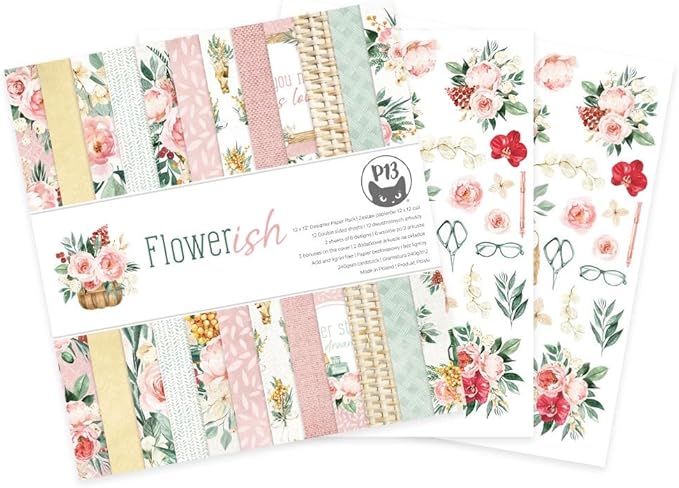 Flowerish Double Sided Paper Pad – L'atelier Scrapbooking (imagen 2)
