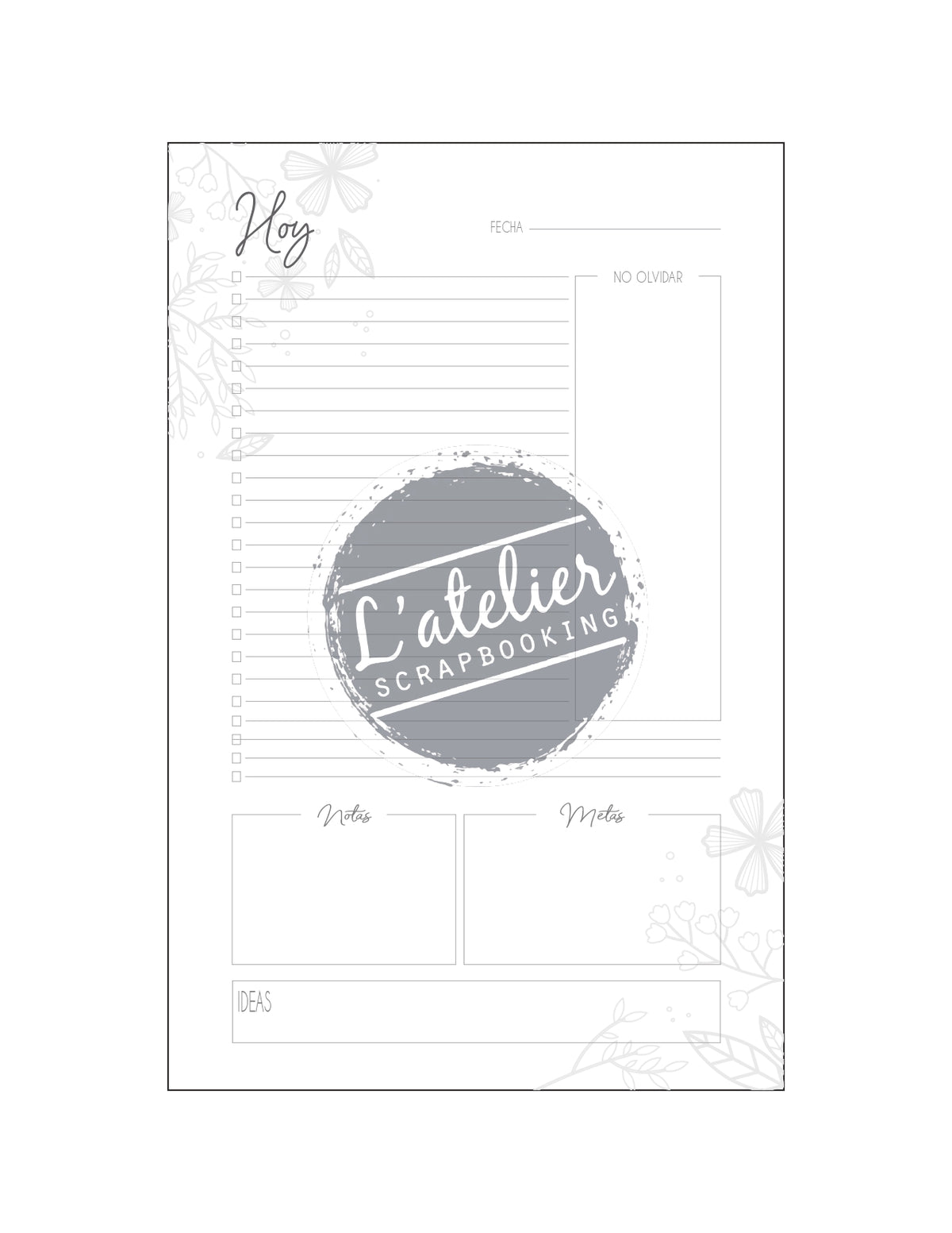 Planner Decorado – L'atelier Scrapbooking