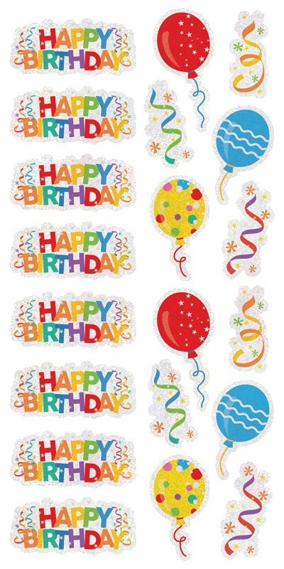 Birthday Banner Stickers – Paper House