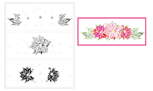 Cargar imagen en el visor de la galería, POINTSETTIA SPRAY STENCIL LAYERED
