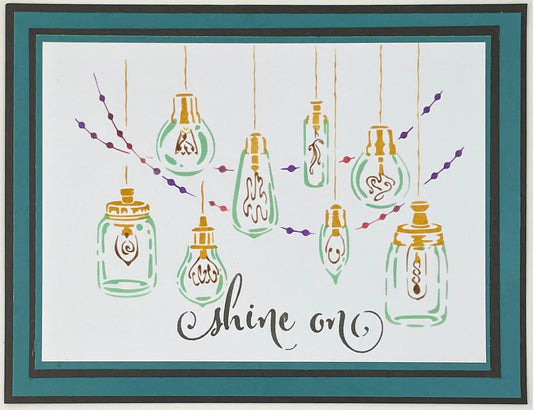 Celebration Lights Stencil Layered – The Crafter's Workshop
